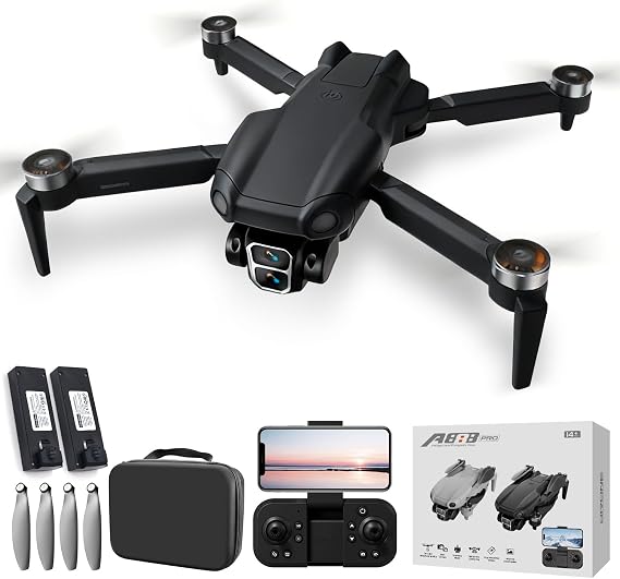Drone with Camera 4K, Brushless Motor Drone for Kids & Adults, 180° Adjustable Lens, Optical Flow Hover, Gesture Control, 150M Control Range, Stunt Roll & Real Time Transmission