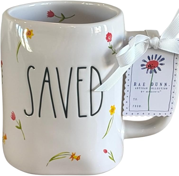 Rae Dunn inspirational/religious ceramic coffee mug. (Saved)
