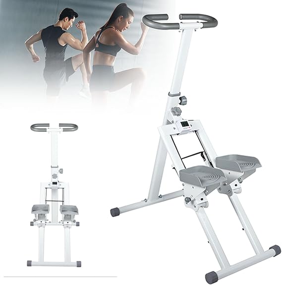 Home Stair Stepper, Vertical Climbing Exercise Machine, Home Fitness Foldable Stepper Climber, with Lcd Display Stair Master Stair Machine for Men And Women
