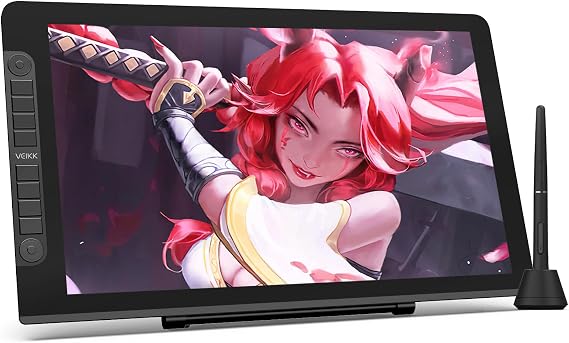 Veikk VK2200Pro 21.5" IPS FullHD Tam Lamine Ekran, 8 Kısayol,2 Scroll Tuşlu Sağ/Sol El Grafik Tablet