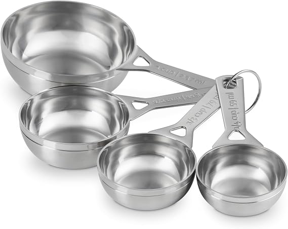 Le Creuset Stainless Steel Measuring Cups, Set of 4