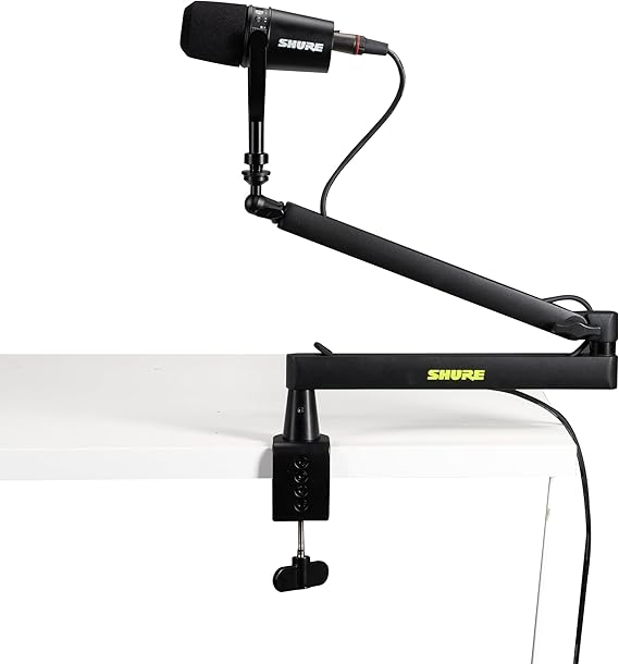 Shure by Gator Deluxe Low-Profile Desktop Mic Boom Arm (SH-BROADCAST2)