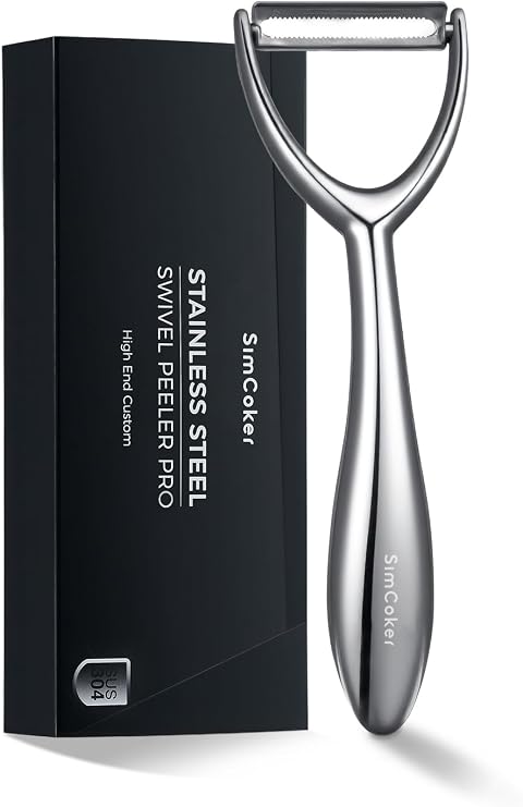 Y Vegetable Peeler, Ultra Sharp Stainless Steel Potato Peeler for Fruits and Vegetables, Serrated Blade Kitchen Peeler with Ergonomic Non-Slip Handle