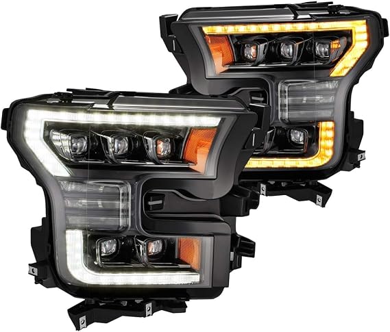 AlphaRex USA 880163 Nova Series Projector Headlights fits Ford F-150,Clear