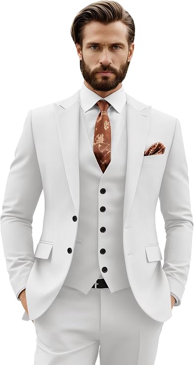 Men Slim Fit Suits 3 Piece Suit for Men