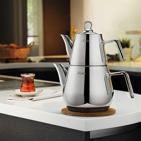 Aryıldız Solid Medium Teapot Set