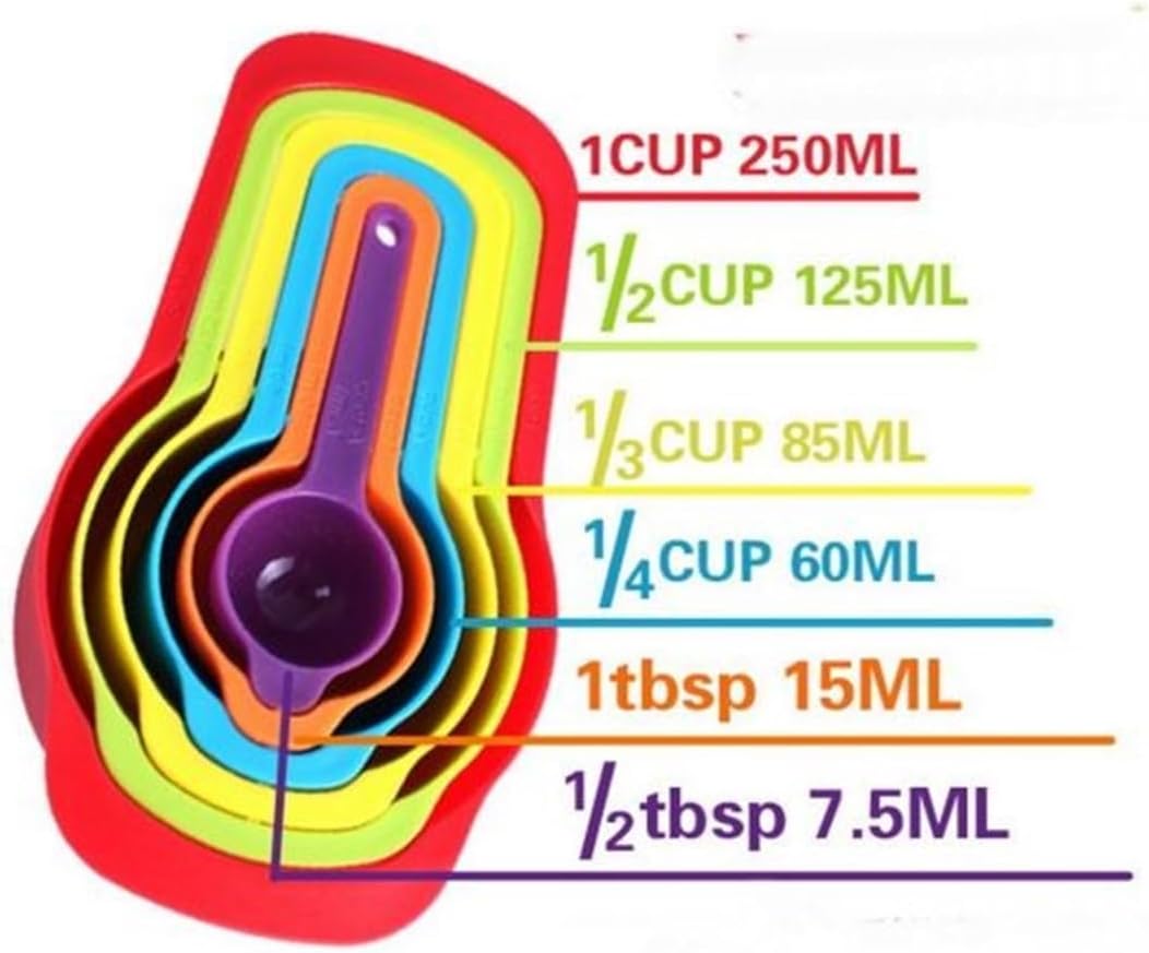 Practical Measuring Spoon Container 5 Sugar Spice Liquid Meter Apparatus