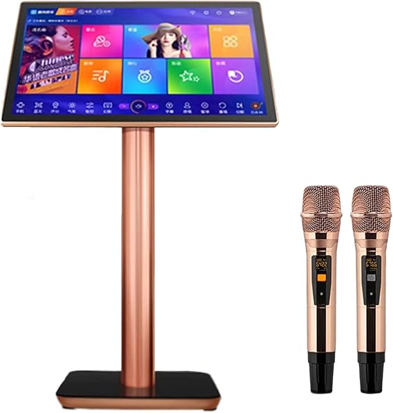 Smart Touch Screen Karaoke Machine with 4K HD Display, 27 Languages, for Home and Party Entertainment