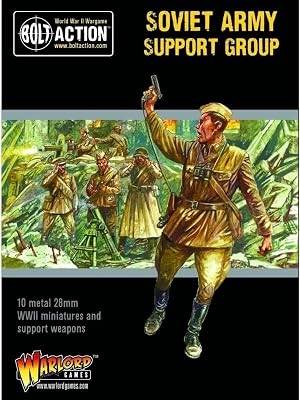 Warlord Games Soviet Army Support Group - 28mm Scale Metal Miniatures for Bolt Action Highly Detailed World War 2 Miniatures for Table-top Wargaming