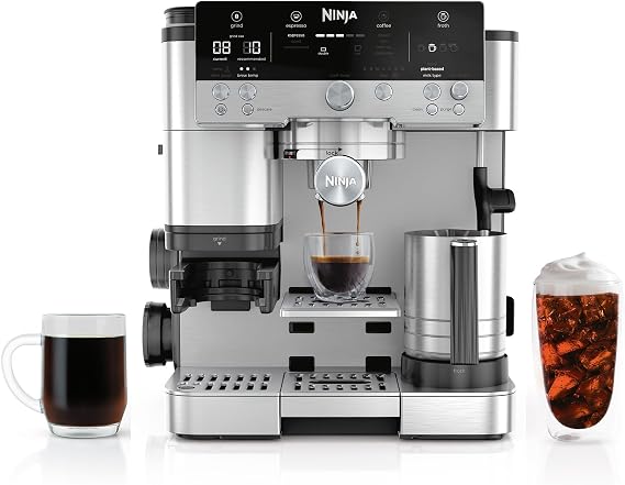 Ninja Luxe Cafe Premier 3-in-1 Espresso Machine, Drip Coffee, Cold Brew