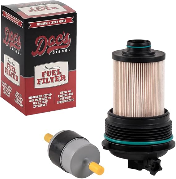 Doc's Diesel Fuel Filter DFD4627 | Compatible with Ford F-150 3.0L Powerstroke 2018+ | Replaces FD4627