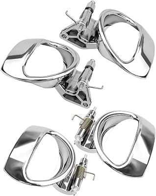 ULZOZN 4Pcs Interior Inside Door Handle Front Rear Driver & Passenger Side Fit for Chevrolet HHR 2006-2011 Replace 88529 88528 19299614 19299613 25812196 25812186