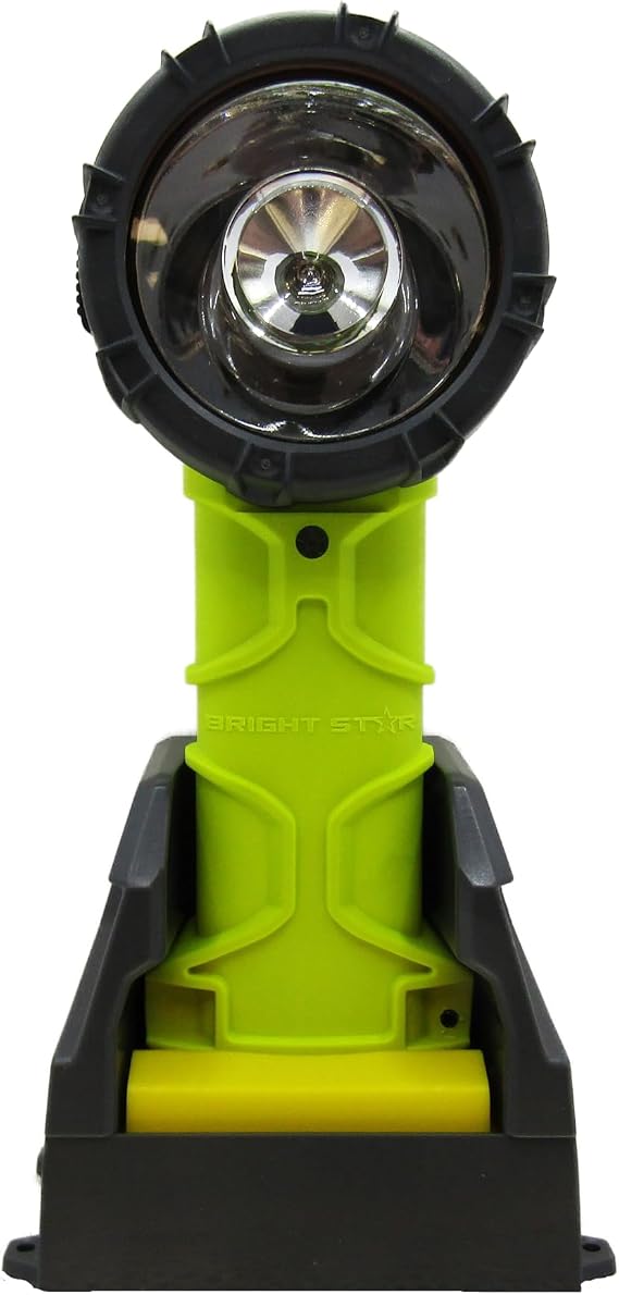 BRIGHT STAR Responder Pro Right Angle LED Flashlight, 50,000 Candela, Extreme Smoke-Cutting Beam, Rechargeable, UL Certified, Fire & Rescue Use, Made in USA
