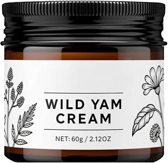 Wild Yam Cream Hormones Balance, 60G Natural Oestrogen Body Cream for Women, Non Greasy Wild Yam Face Creams for Menopause, Deep Moisturizing Aloe Body Lotion, for All Skin Types