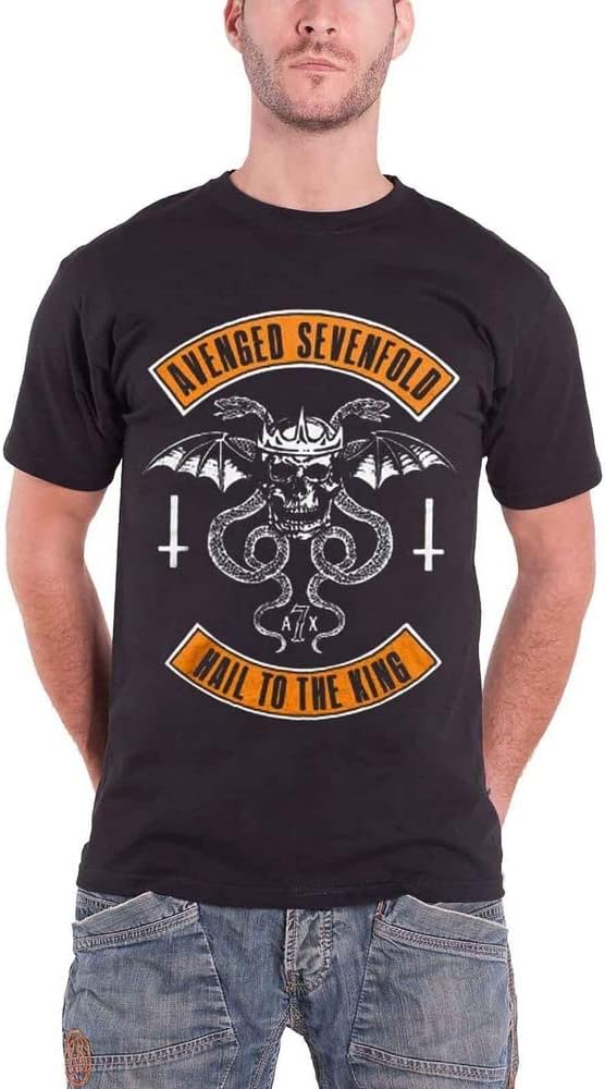Avenged Sevenfold T Shirt Hail To The King Band Logo Official Mens New