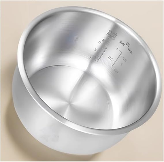 Stainless Steel Inner Pot Compatible for Panasonic Rice Cooker Parts Replacement Inner Pot Liner Electric Rice Cooker Accessories and Parts ANY151, AFY151, AFM151, AFG151(AFG151)