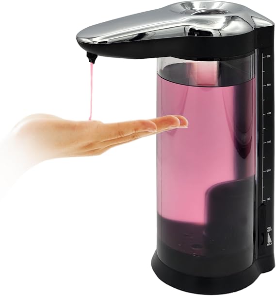 Rechargeable Automatic Soap Dispenser Touchless. Large 22oz Dual Wall Mountable or Countertop Liquid Hand Soap Dispenser for Kitchen Sink. Automatic Soap Dispenser Bathroom.