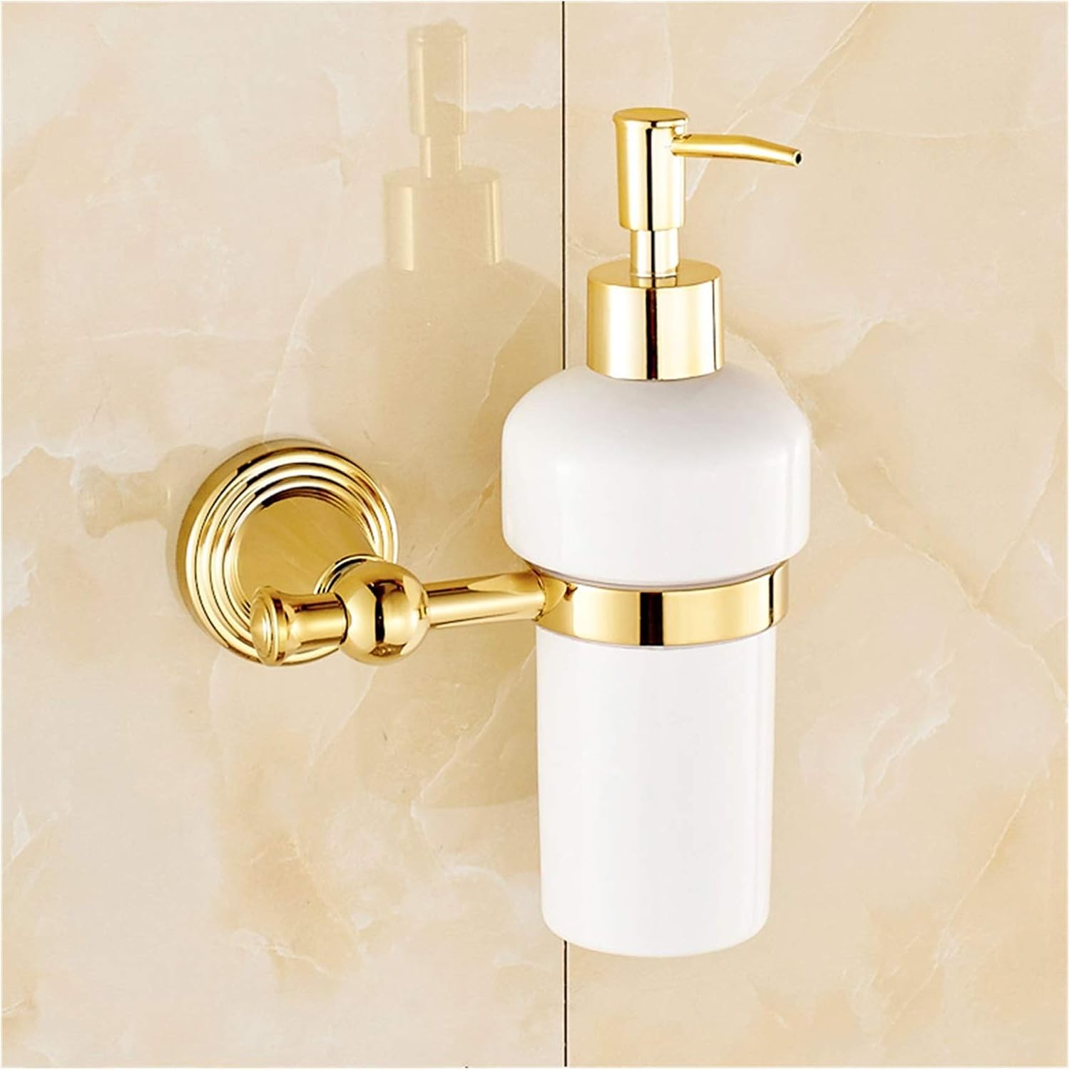 Wall Type Soap Dispenser Bathroom Distributor Pump Creative Soap Pump for Kitchen Countertop Wash Basin 300ml, 10.1oz Soap dispensers