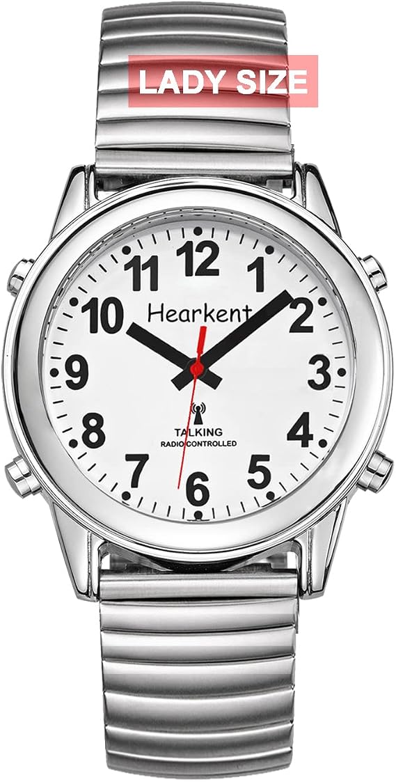 Hearkent Atomic Talking Watch with Large Numbers Self-Setting for Men Women