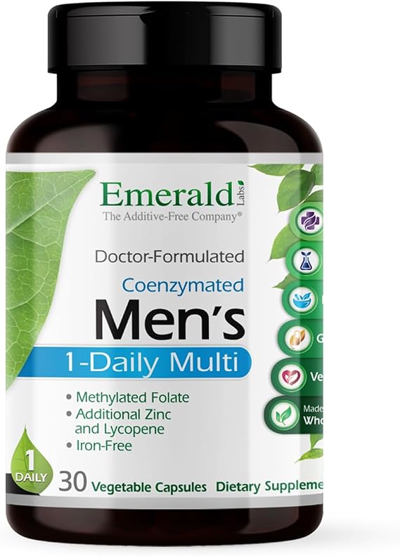 EMERALD LABS Men's 1-Daily Multi, 30 Capsules