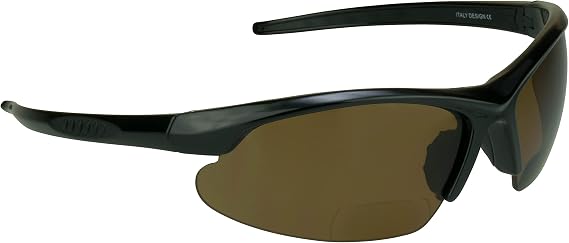 proSPORT Polarized Bifocal Sunglasses Men Women TR90 UV400 Adjustable Ear Nose Piece with Mirofiber