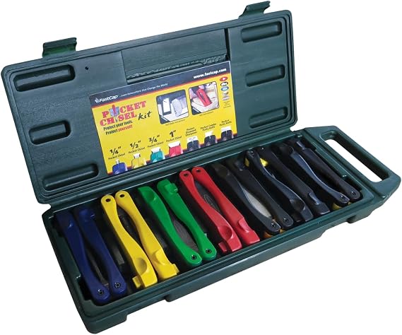 FastCap Pocket Chisel Tool Kit | Delivers Precise Shaping, Clean Joints & Detailed Finishes, Ideal for Carpentry and Woodworking, 80559