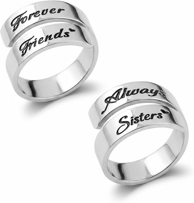 Inspired Motivational Adjustable Stainless Steel Spiral Wrap Twist Ring