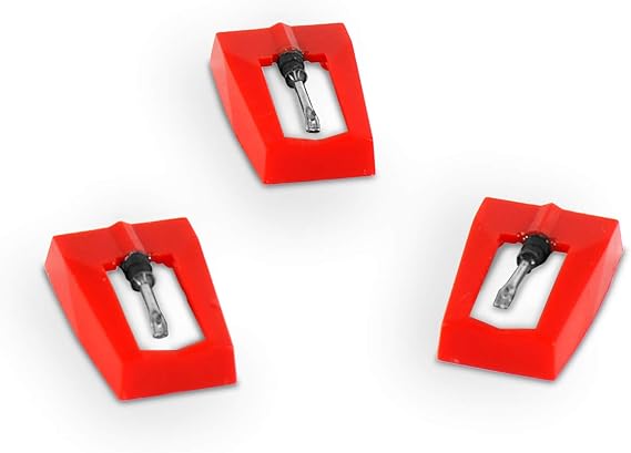 Victrola ITNP-Y1 3 Pack Turntable Replacement Needles for Portable Suitcase Record Player White