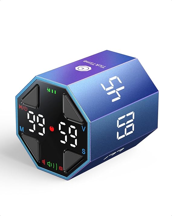 Ticktime T8 Pomodoro Timer Cube for Focus, Study, Work, Task, ADHD, Kitchen