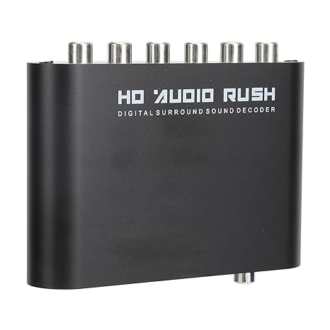 5. annel Digital Converter DTS AC3 Decoder Optical Coax to Analog Output 192kHz SPDIF for Home Cinema