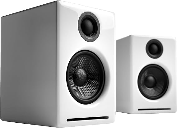 Audioengine A2+ Next Gen Home Music System with Bluetooth aptX-HD, PC Speaker for Music Enthusiasts, Gamers High Gloss White