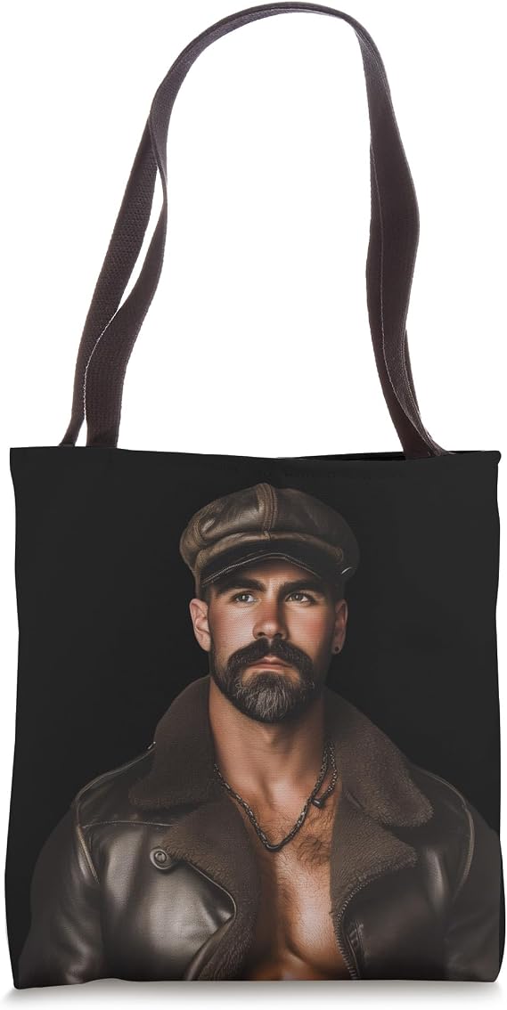 Gay Pride Sub - Leather Gay Daddy Man Bear Gay Bearded Tote Bag