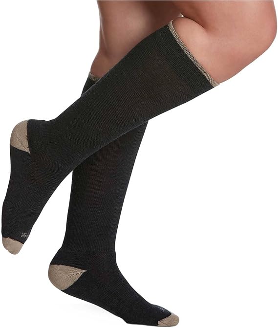 Sigvaris Merino Wool Outdoor Calf-High Compression Socks 15-20mmHg