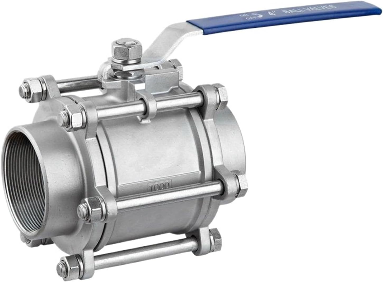 Ball Valve 4 Stainless Steel Thread Three-piece Ball Valve DN100SS201