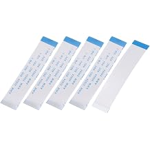 sourcing map 5Pcs Flat Flexible Cable Ribbon Thin FFC Wire, 24 Pin 0.5mm Pitch 60mm Long (B Type) for LCD 3D Printer Camera Laptop Audio
