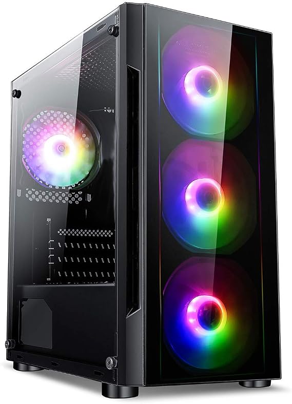 PALICOMP Gaming PC Desktop - AMD Ryzen 5 9600X Turbo 5.4Ghz 6 Core - 16GB DDR5 RAM - 500GB M.2 SSD - 1TB HDD - NO OS - GT1030 2GB - WIFI6 - Bluetooth V5.3 - FLASH