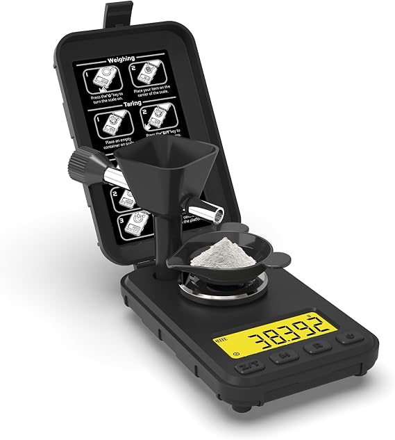 MAXUS Reloading Scale 50g/0.001g with Powder Trickler and 3 Backlight Modes