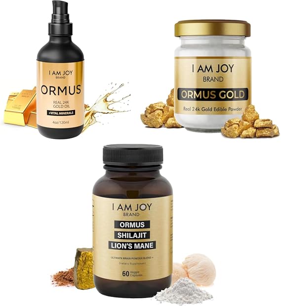 Ormus Oil + Ormus Powder + Ormus/Shilajit/Lions Mane Capsules
