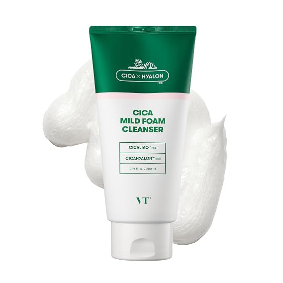VT COSMETICS CICA Foam Cleanser Face Cleanser 10.1 fl oz (300 ml)