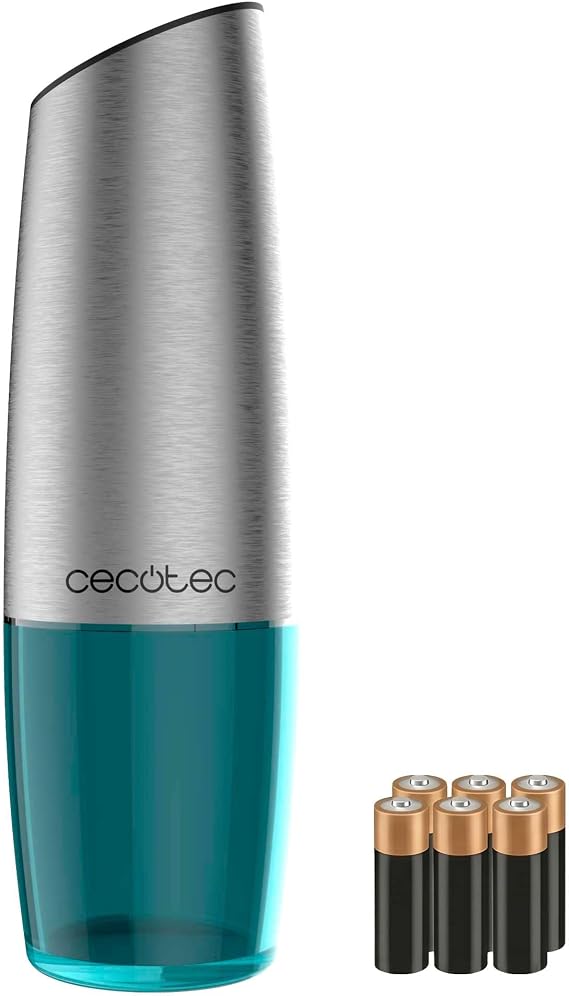 Cecotec InstantMill Gravity Electric Coffee and Spice Grinder, Stainless Steel Housing with Gravity Function, Ceramic Grinder, Adjustable Grinding Level, Acrylic Window, Built-in LED Light