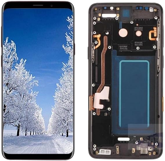 SHOWGOOD Amoled Samsung Galaxy S9 ディスプレイ LCD フレーム付き G960 G960F Galaxy S9 Plus G965 G965F LCD ディスプレイ タッチスクリーン デジタイザー アセンブリ S9 Plus フレームなし