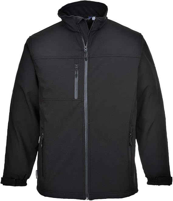 Portwest Softshell Jacket Windproof Water Resistant Outdoor Full Zip Luxury Coat