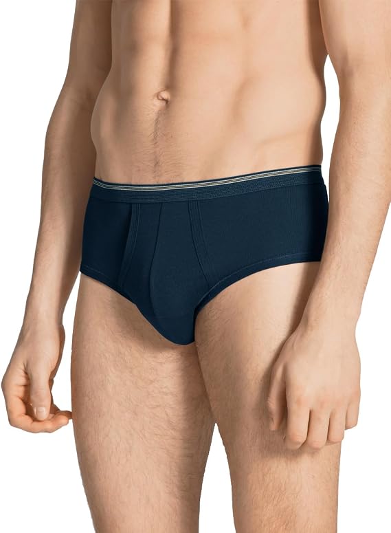 Calida Men's Cotton Classic Briefs, Full Seat Coverage | Twisted Cotton Line | 100% Cotton
