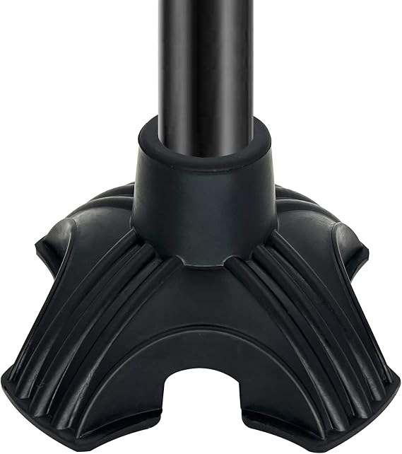 XSL Cane Tips - Heavy Duty Rubbers Self Standing Quad Base Replacement Walking Cane Tips