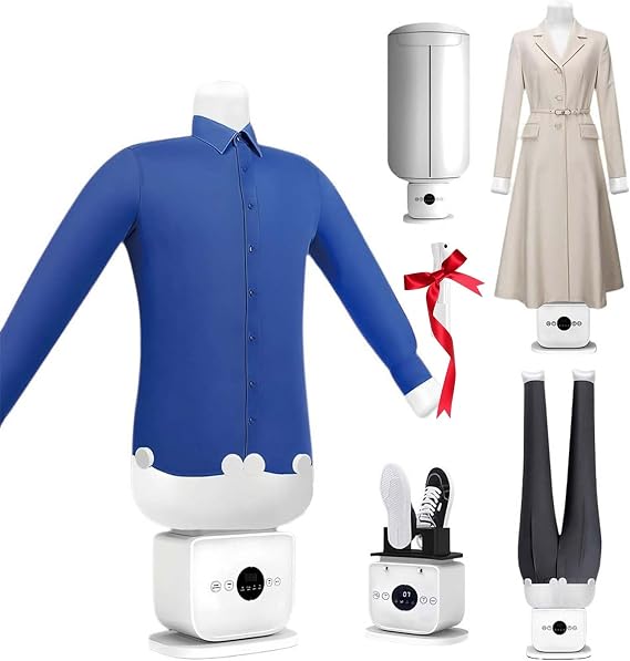 Inflatable Ironing Machine, Automatic Humanoid Design, Smart Garment Steamer, 360° Coverage for Drying and Ironing, Aromatherapy Feature