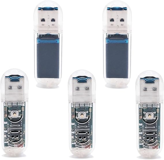USB Bitcoins Miners with 250KH/S, 1 Watt Low Power Consumption Asic Cryptocurrency Lottory Miner, Silent USB Mining Machine, Solo Miner for Hobbyists & DIY (5PCS)