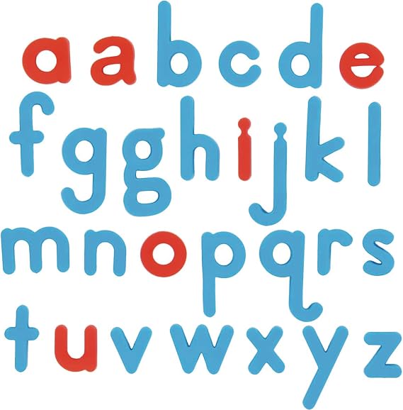 Really Good Stuff Color-Coded Magnetic Letters, 80 Lowercase Letters