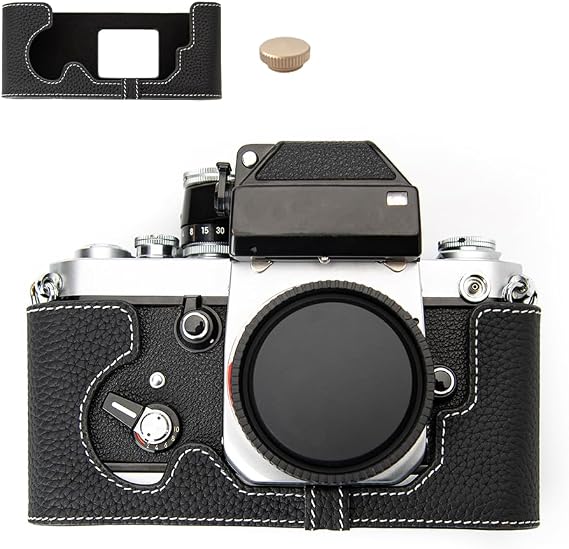 Handmade Genuine Leather Camera Protective Half Camera case, for Nikon F2 F2S F2A F2AS (Black)