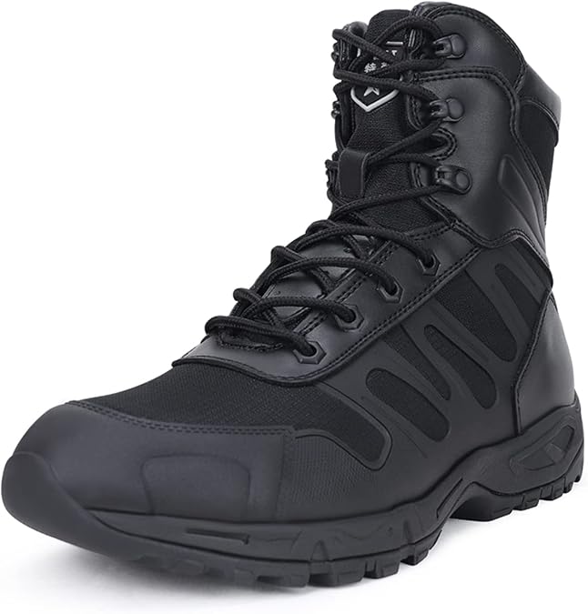 Men's Tactical Work Boots, Lightweight Military Combat Boots, Breathable Duty Boots Jungle Boots Desert Boots