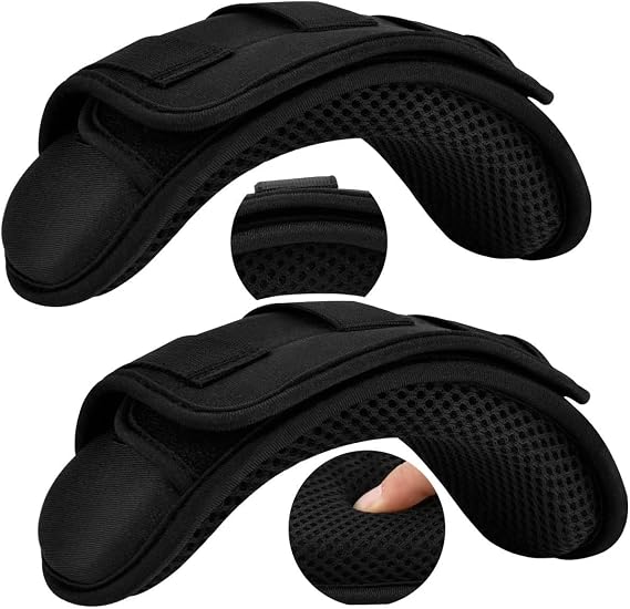 ZINZ 2-Pack Tactical Shoulder Pad, Ultra-Thick Comfort Cushion for Vest Straps, Backpacks, Breathable & Shock-Absorbing,Black